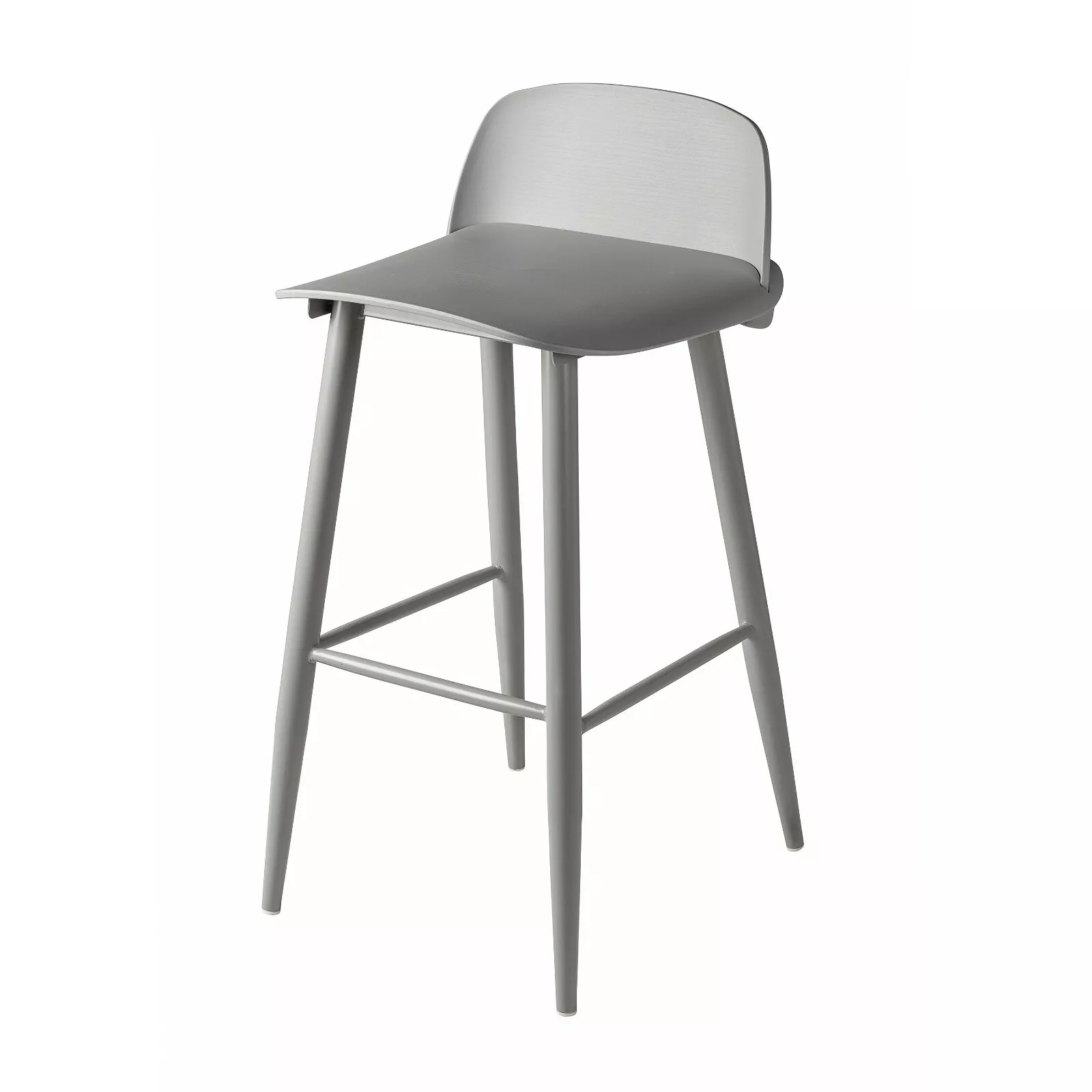 Nerd Bar Stool Counter Height Grey-PP Chair