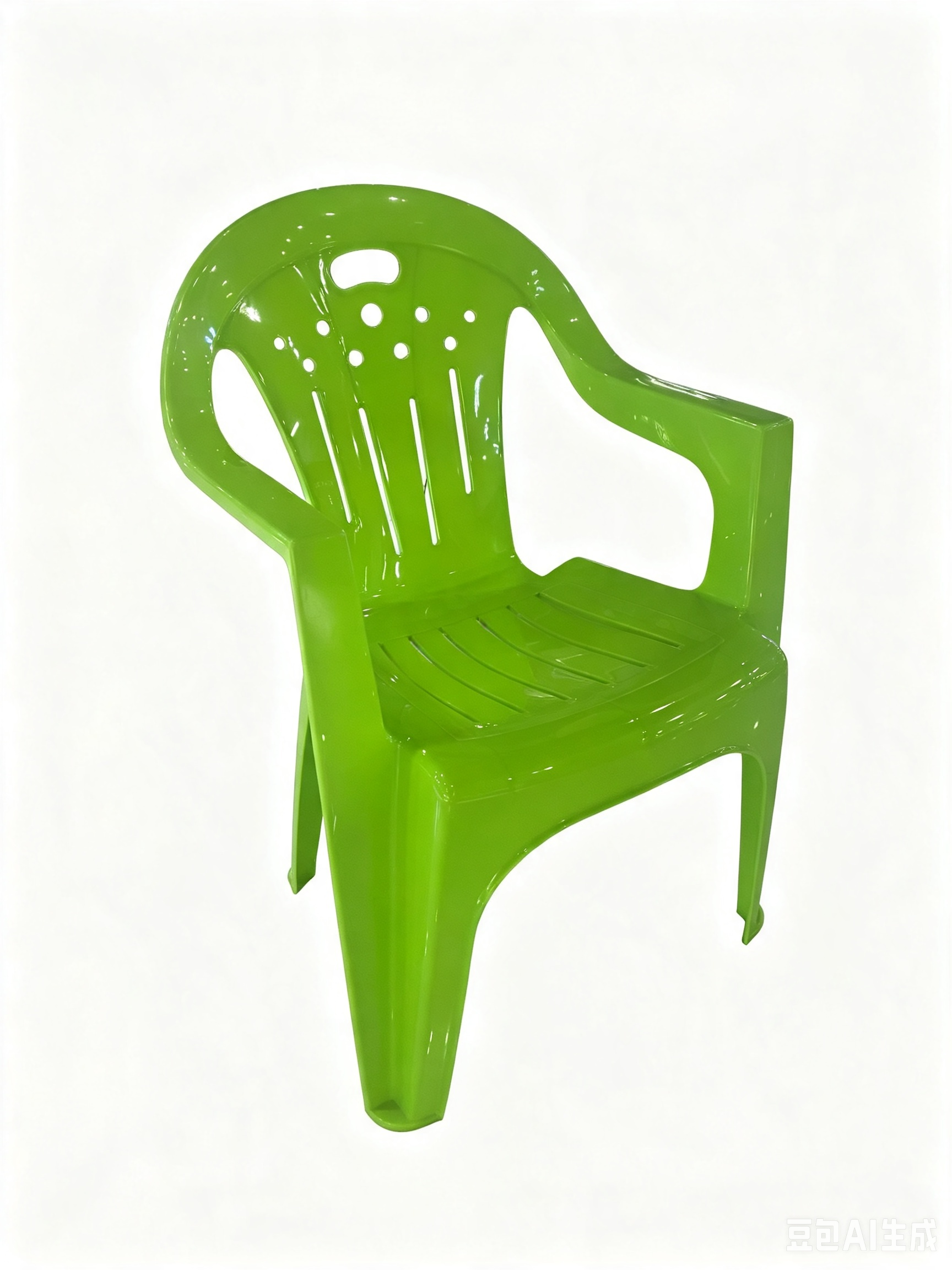 Monoblock Plastic Armchair Outdoor Garden Patio PP Plastic Chair With Armrest Stackable Restaurant Cafe Dining Chair