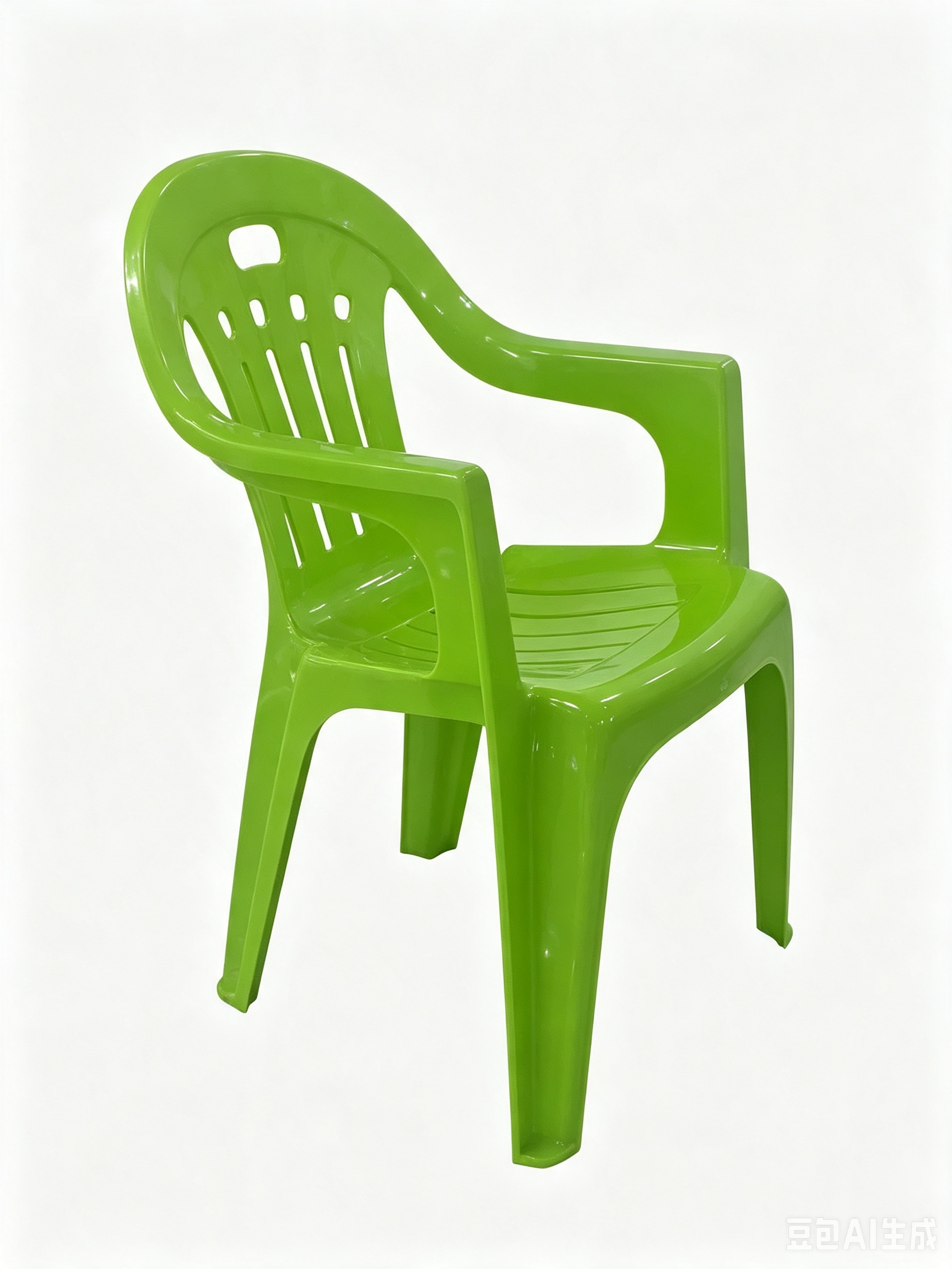 Monoblock Plastic Armchair Outdoor Garden Patio PP Plastic Chair With Armrest Stackable Restaurant Cafe Dining Chair