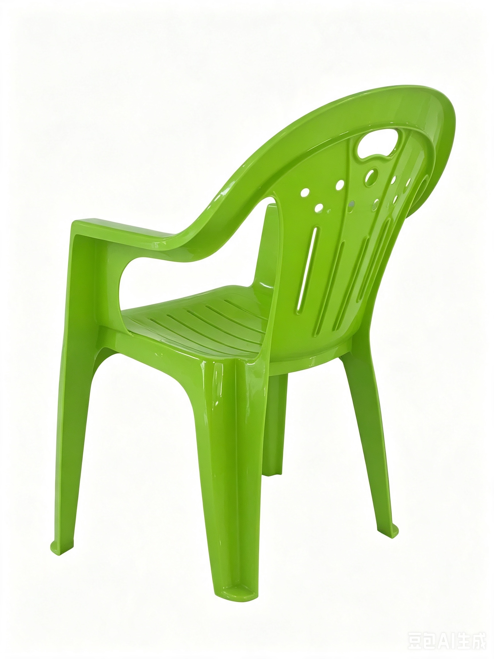 Monoblock Plastic Armchair Outdoor Garden Patio PP Plastic Chair With Armrest Stackable Restaurant Cafe Dining Chair