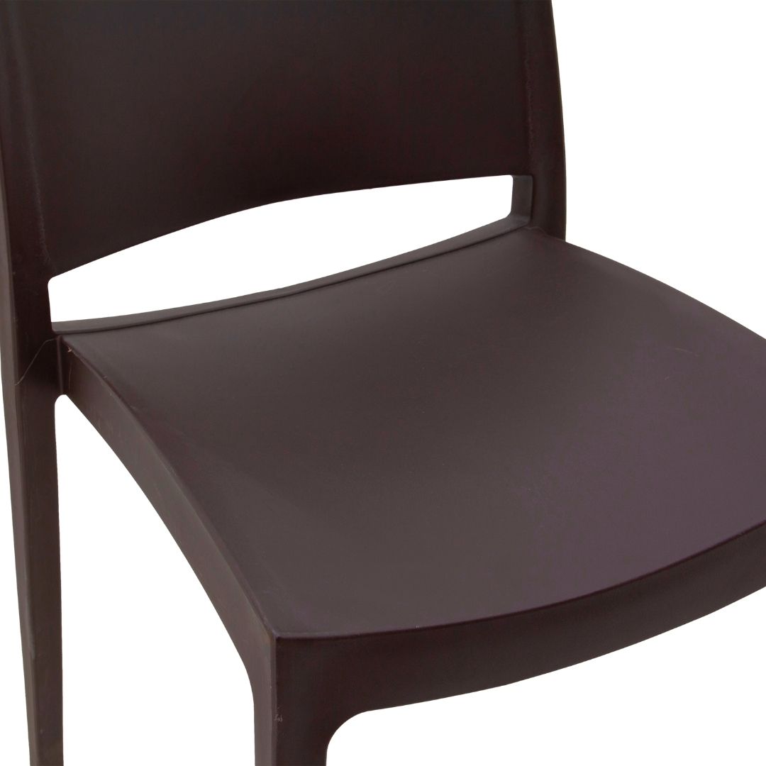 Outdoor Plastic Chair Brown-PP Chair