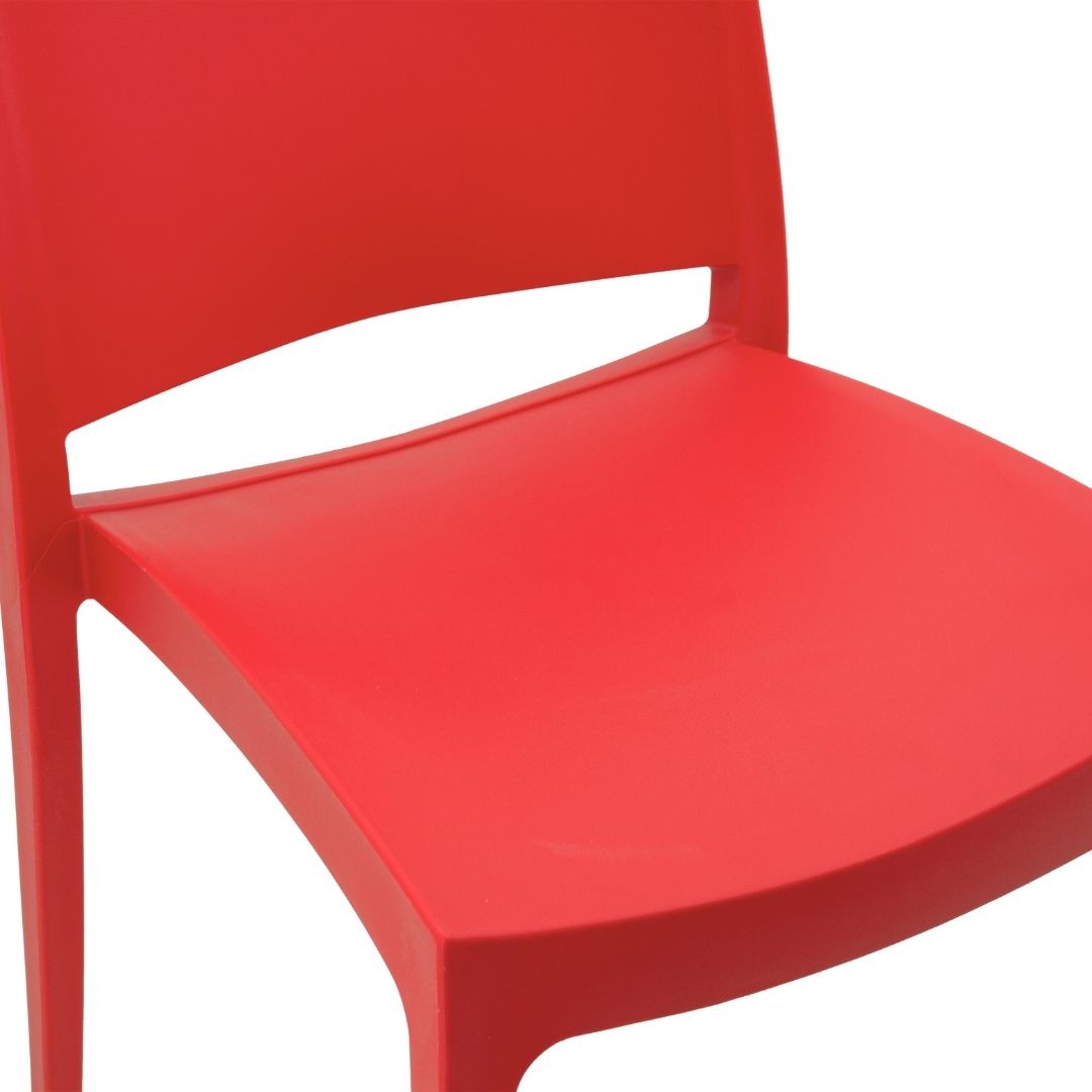 Outdoor Plastic Chair Red-PP Chair