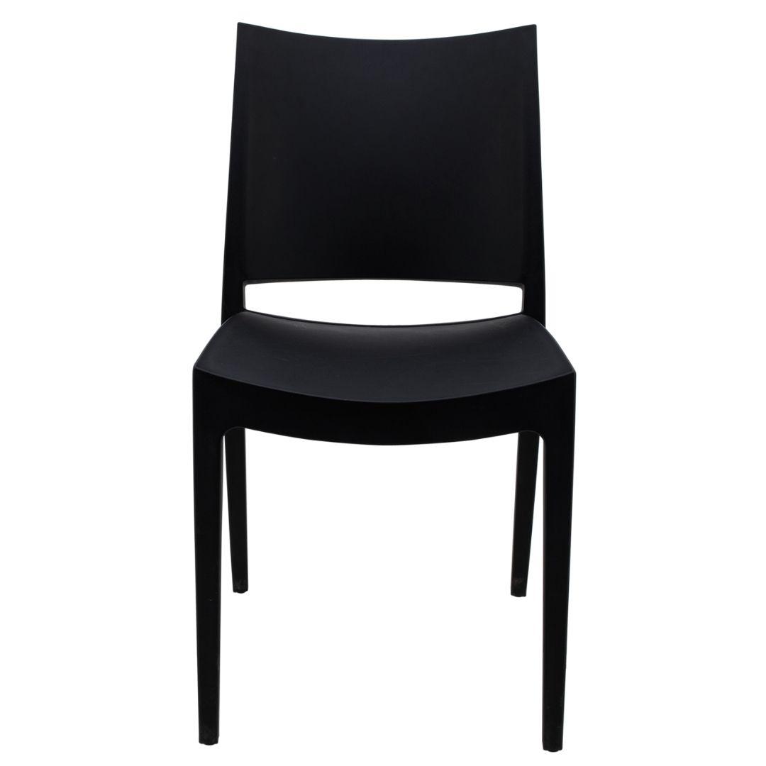 Outdoor Plastic Chair Black-PP Chair