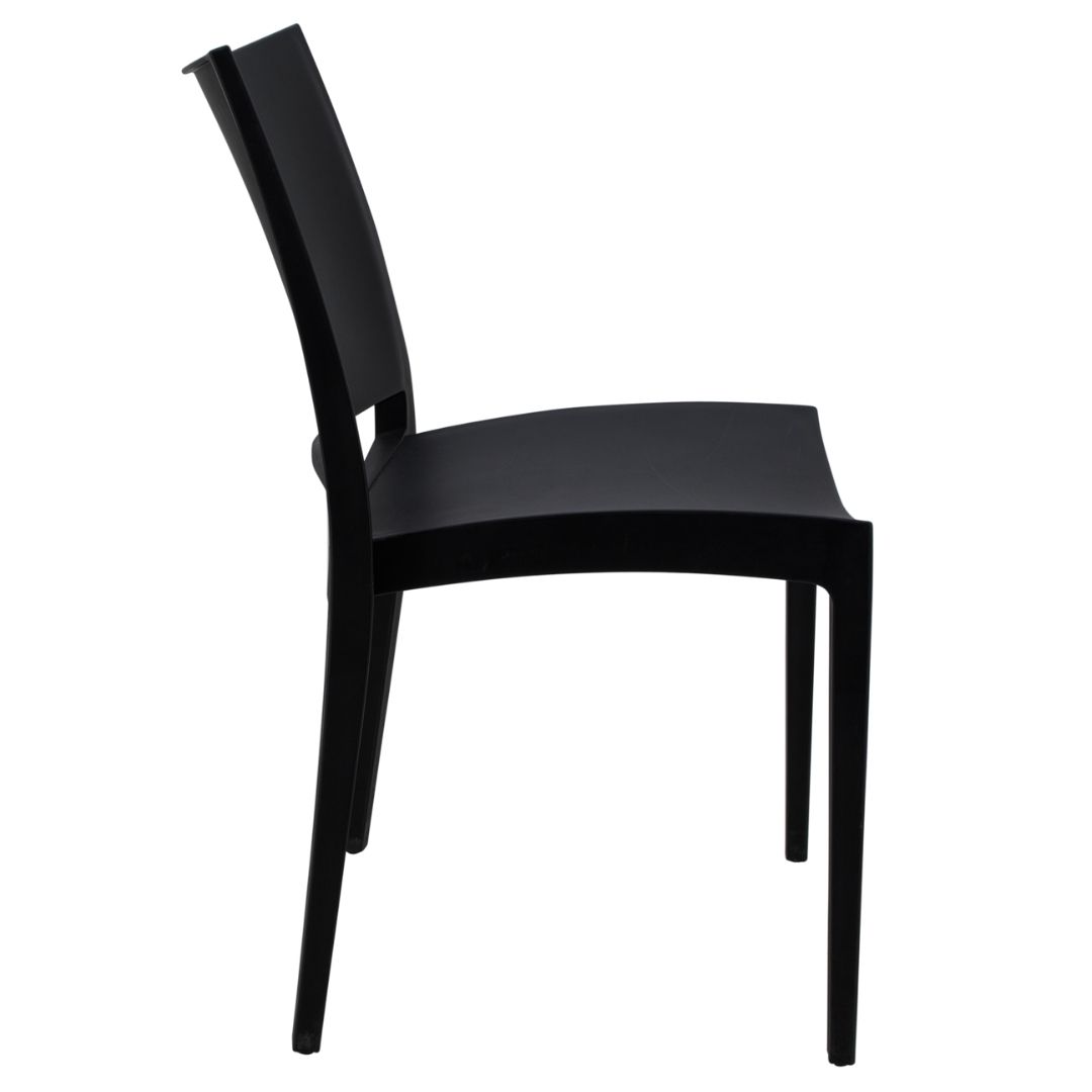 Outdoor Plastic Chair Black-PP Chair