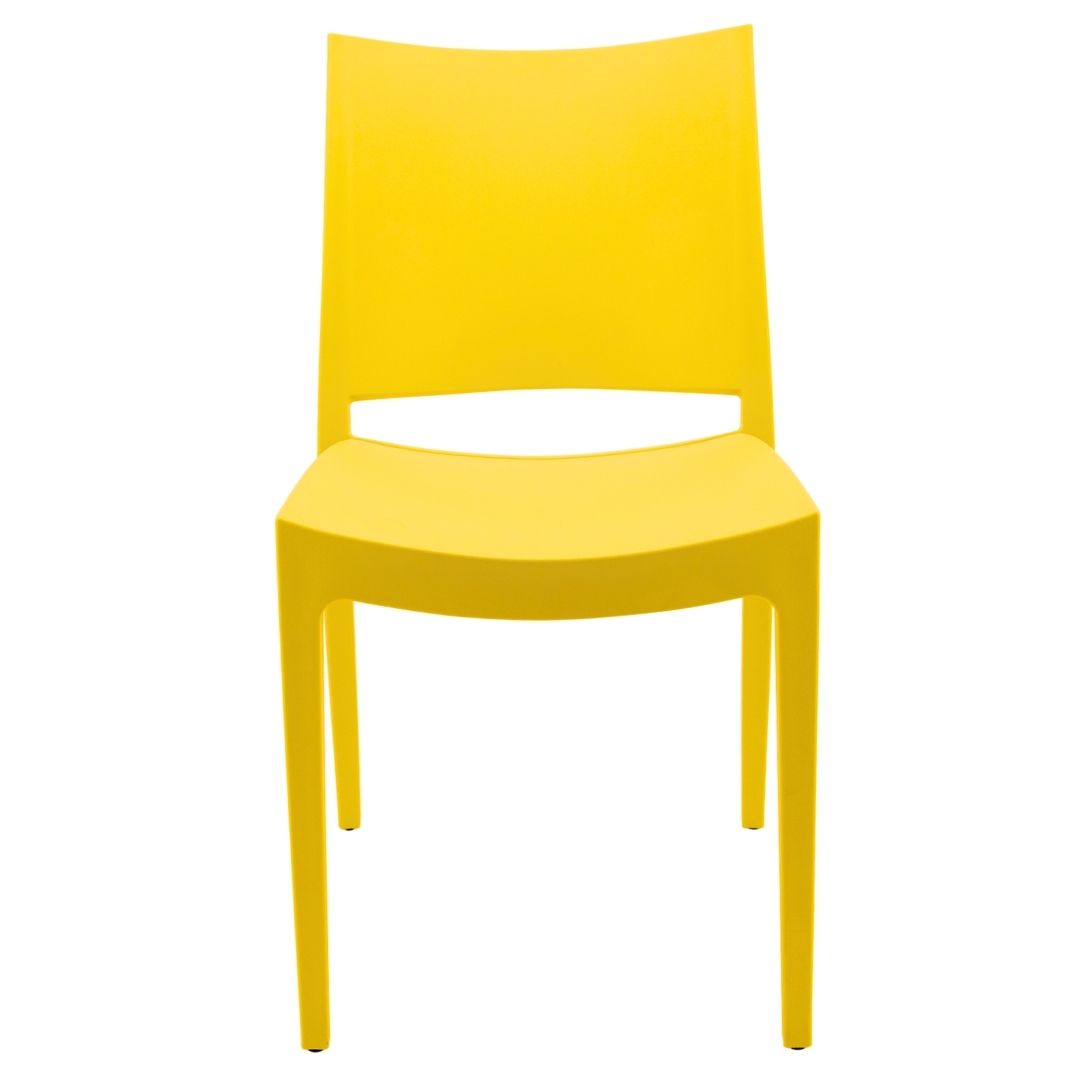 Outdoor Plastic Chair Bright Yellow-PP Chair