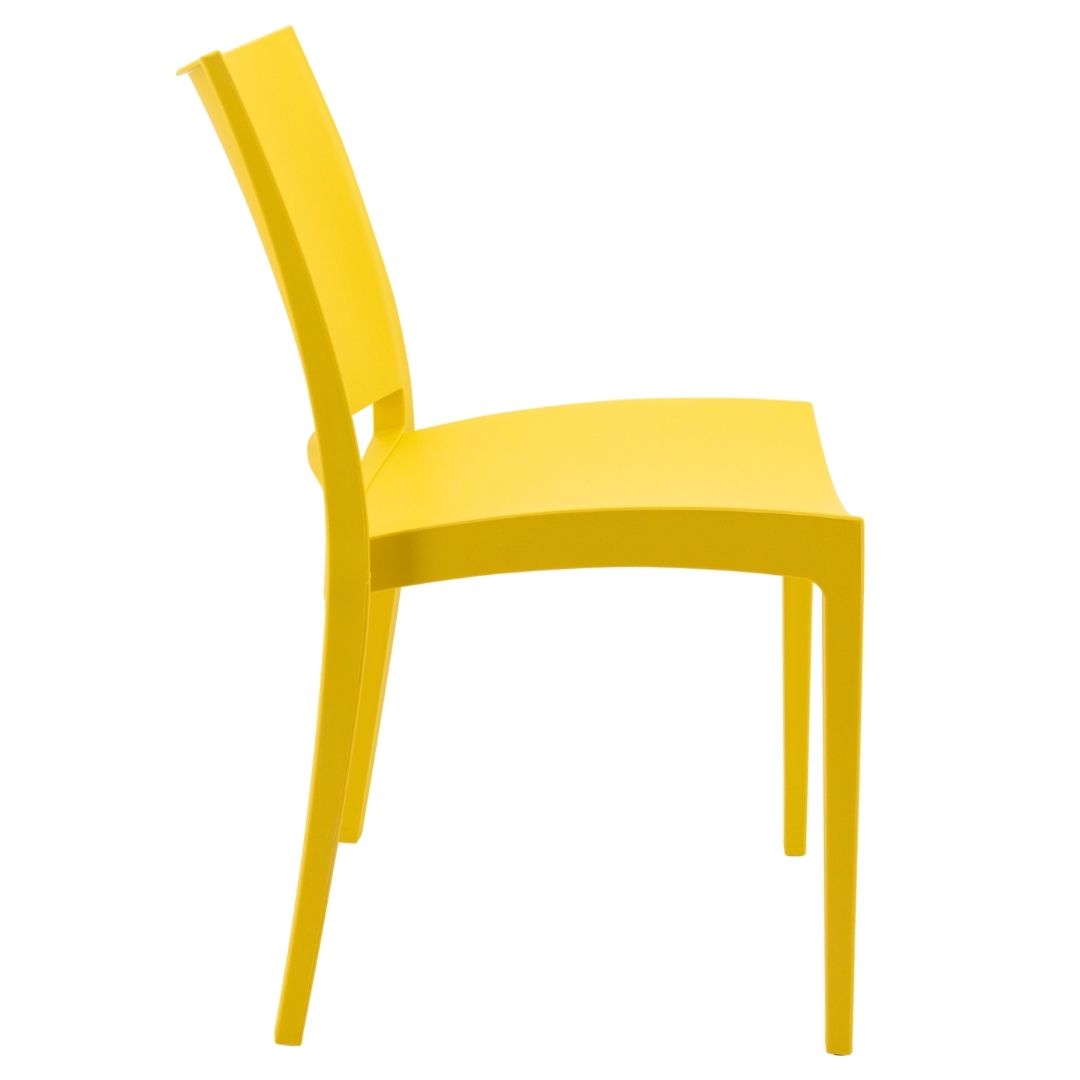 Outdoor Plastic Chair Bright Yellow-PP Chair