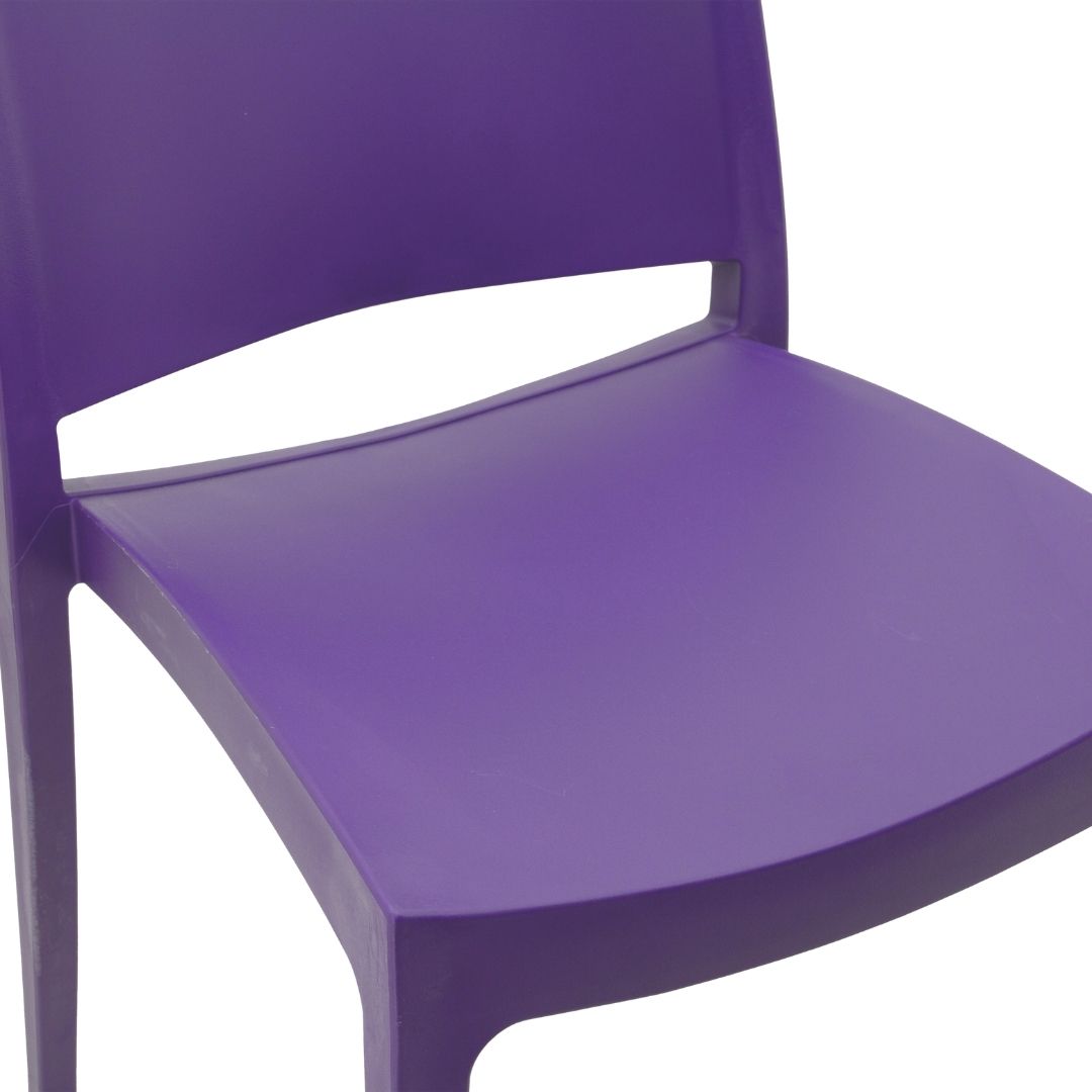 Outdoor Plastic Chair Purple-PP Chair