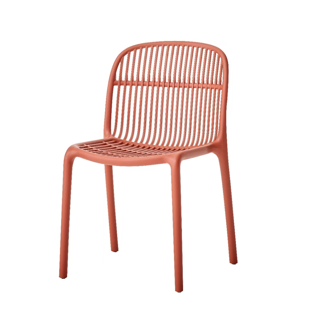 Red Polypropylene Dining Chair – Stylish, Durable & Stackable
