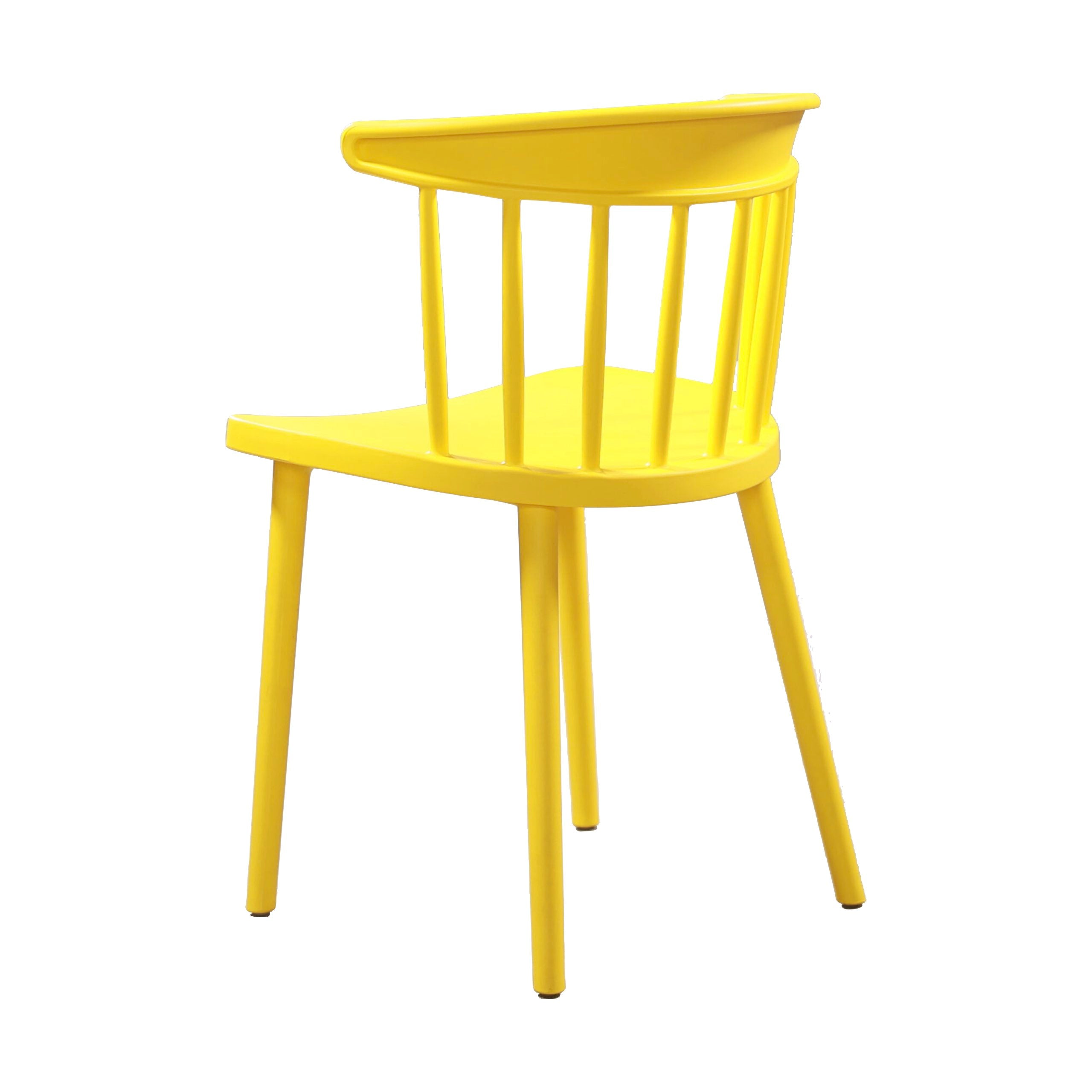 Windsor Kitchen Chair Plastic Yellow-PP Chair