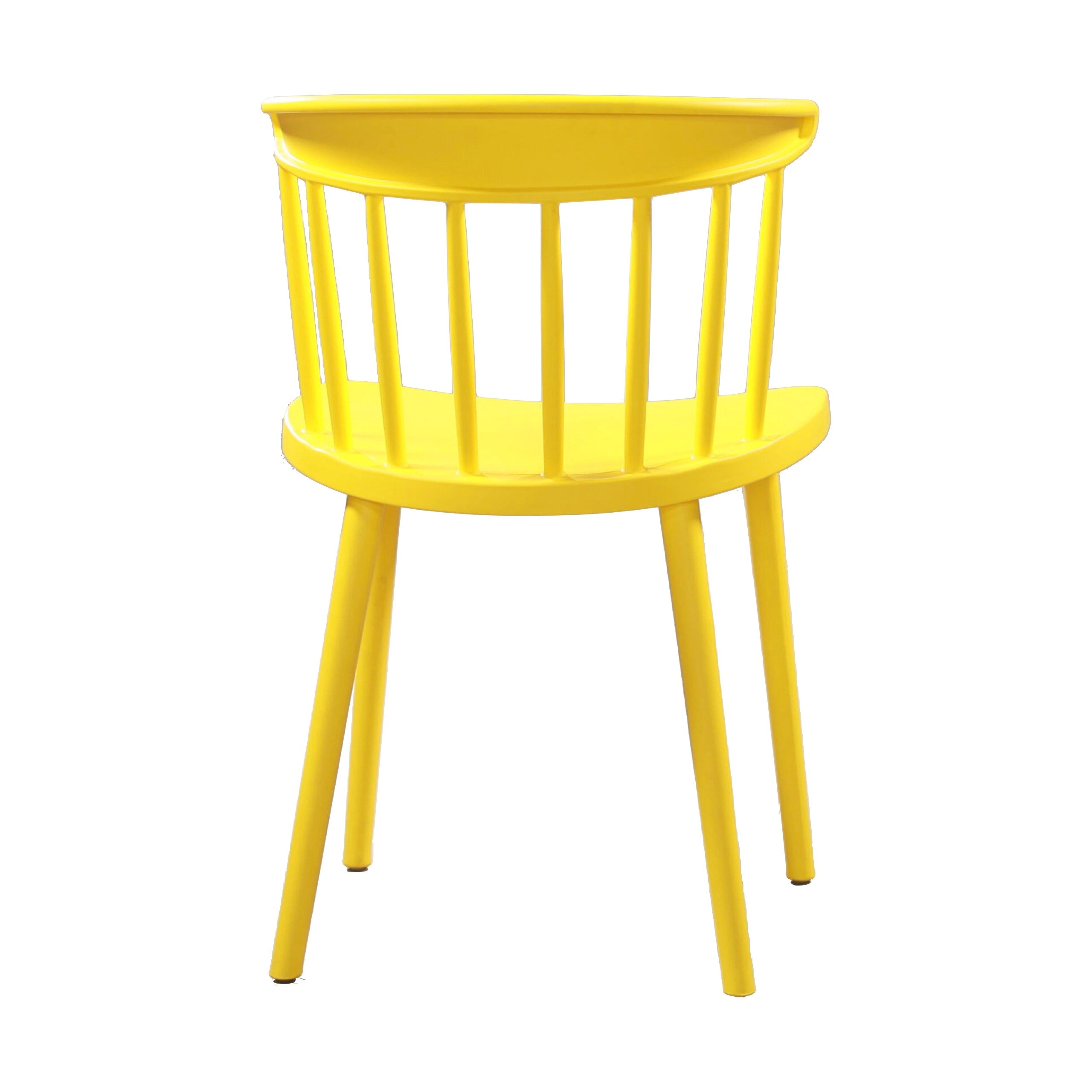 Windsor Kitchen Chair Plastic Yellow-PP Chair