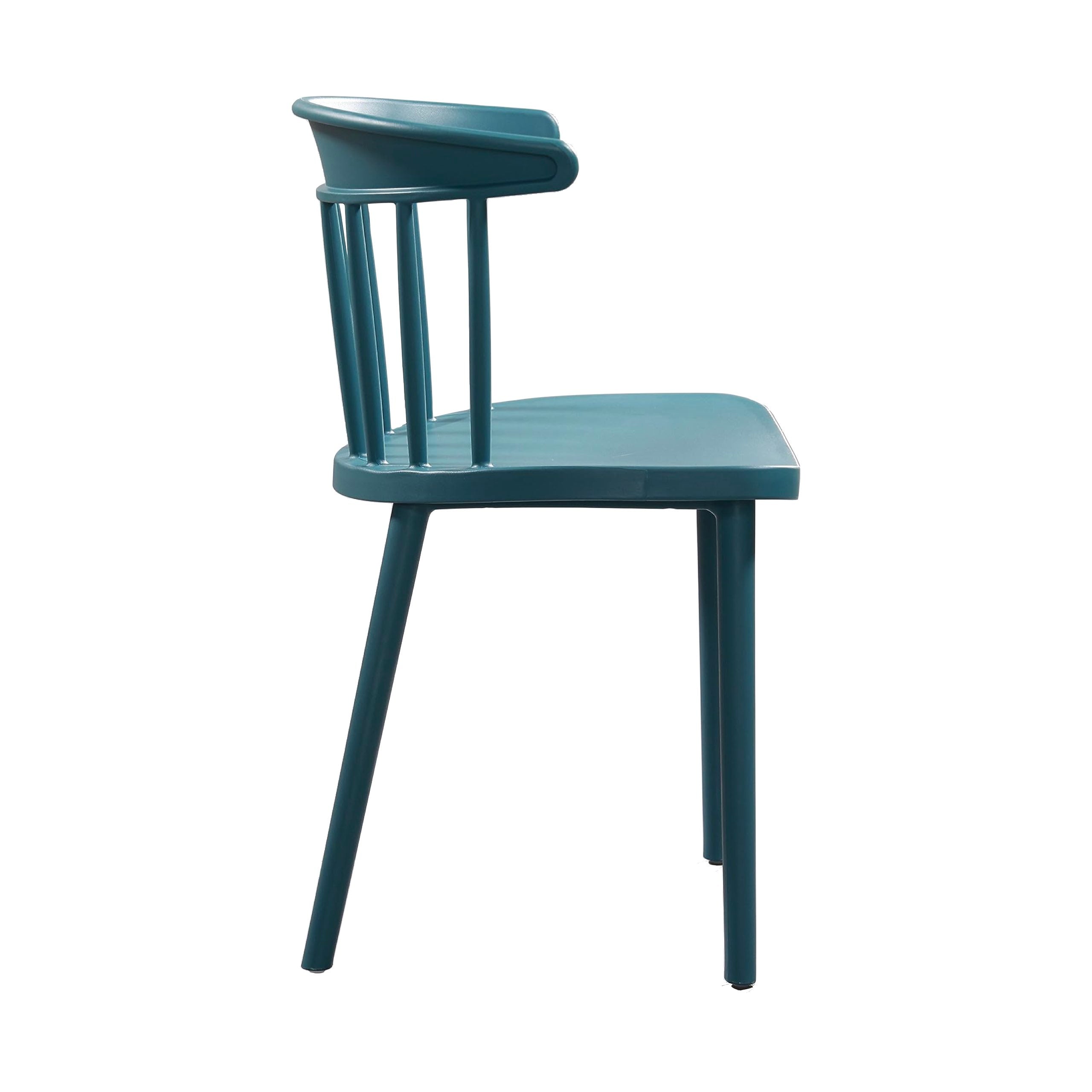 Windsor Kitchen Chair Plastic Deep Blue-PP Chair
