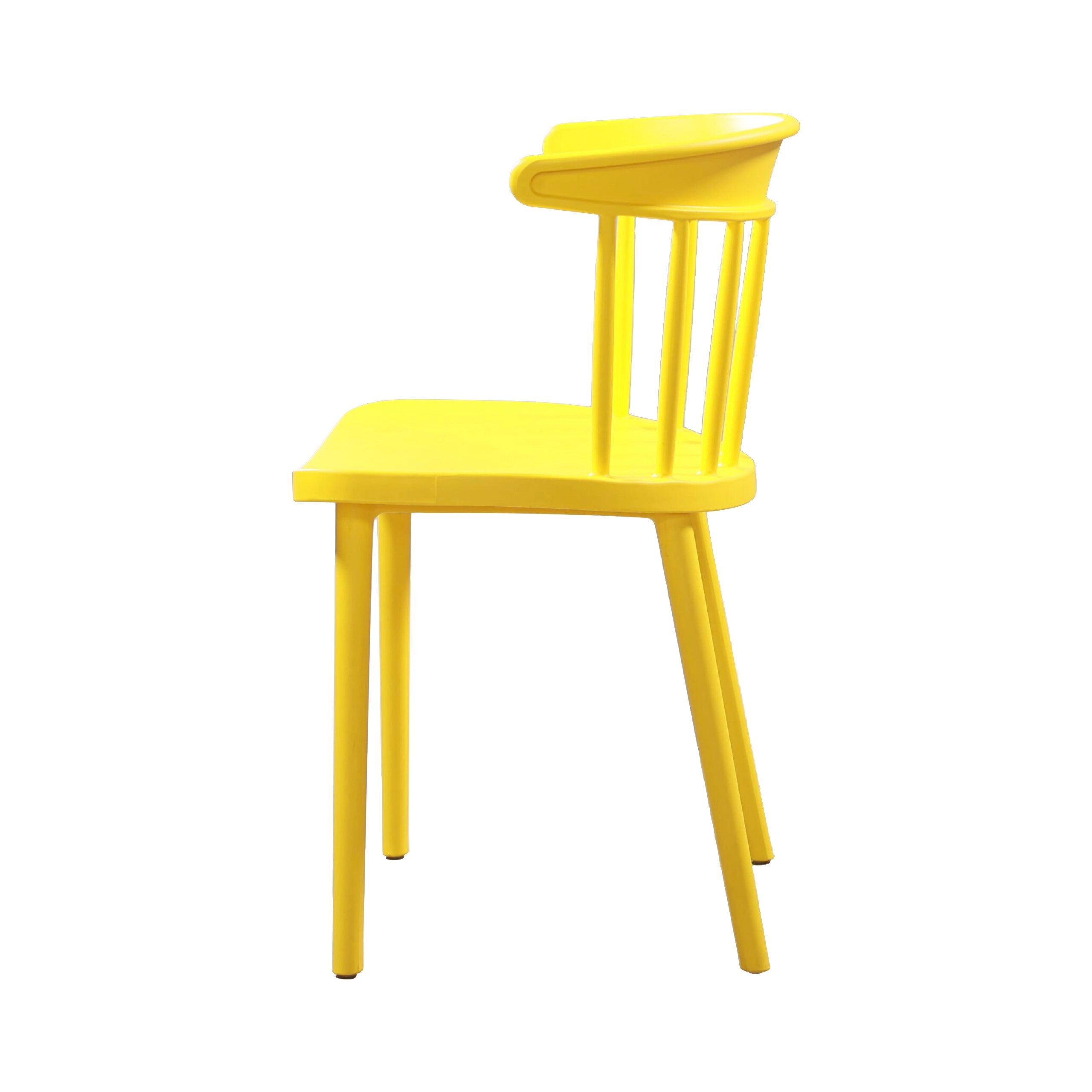 Windsor Kitchen Chair Plastic Yellow-PP Chair
