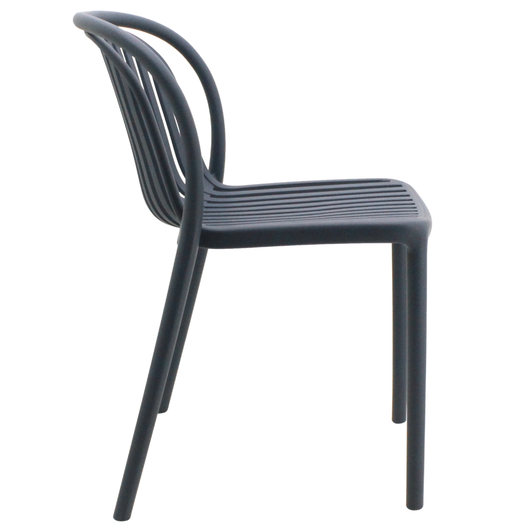 Dark Gray Plastic Garden Chair-PP Chair