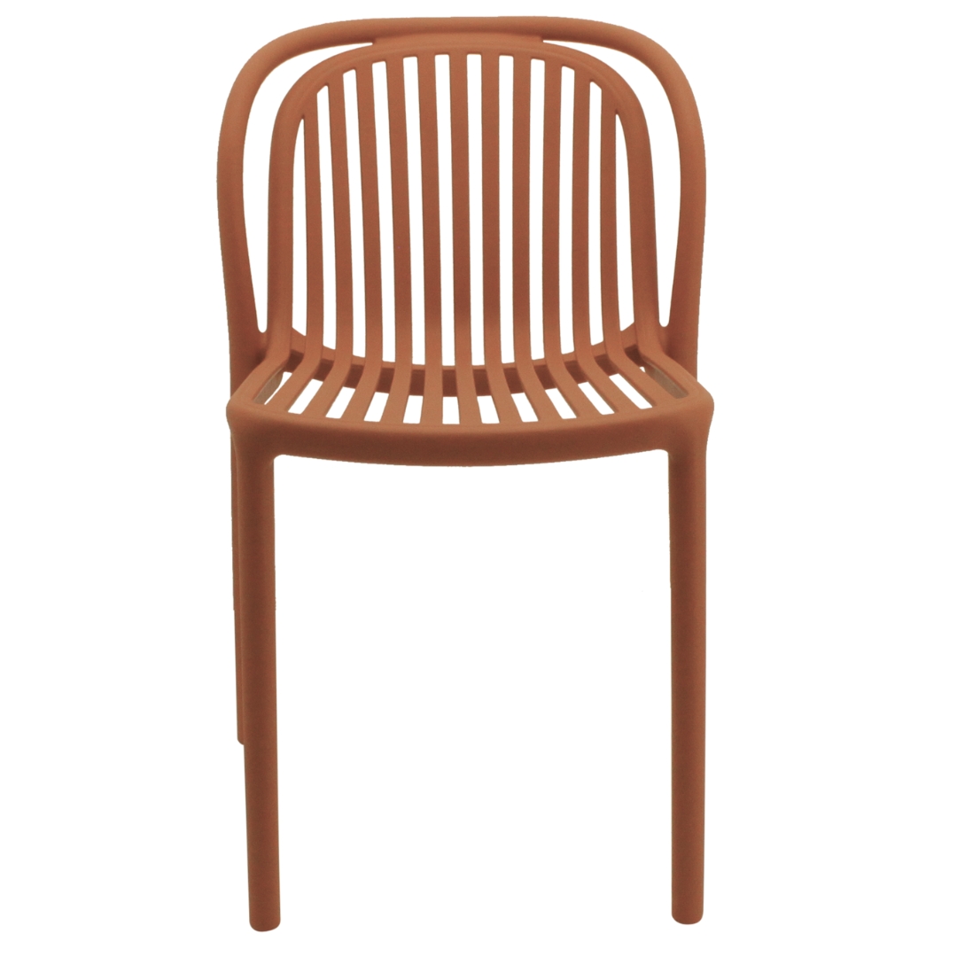 Orange Plastic Garden Chair-PP Chair