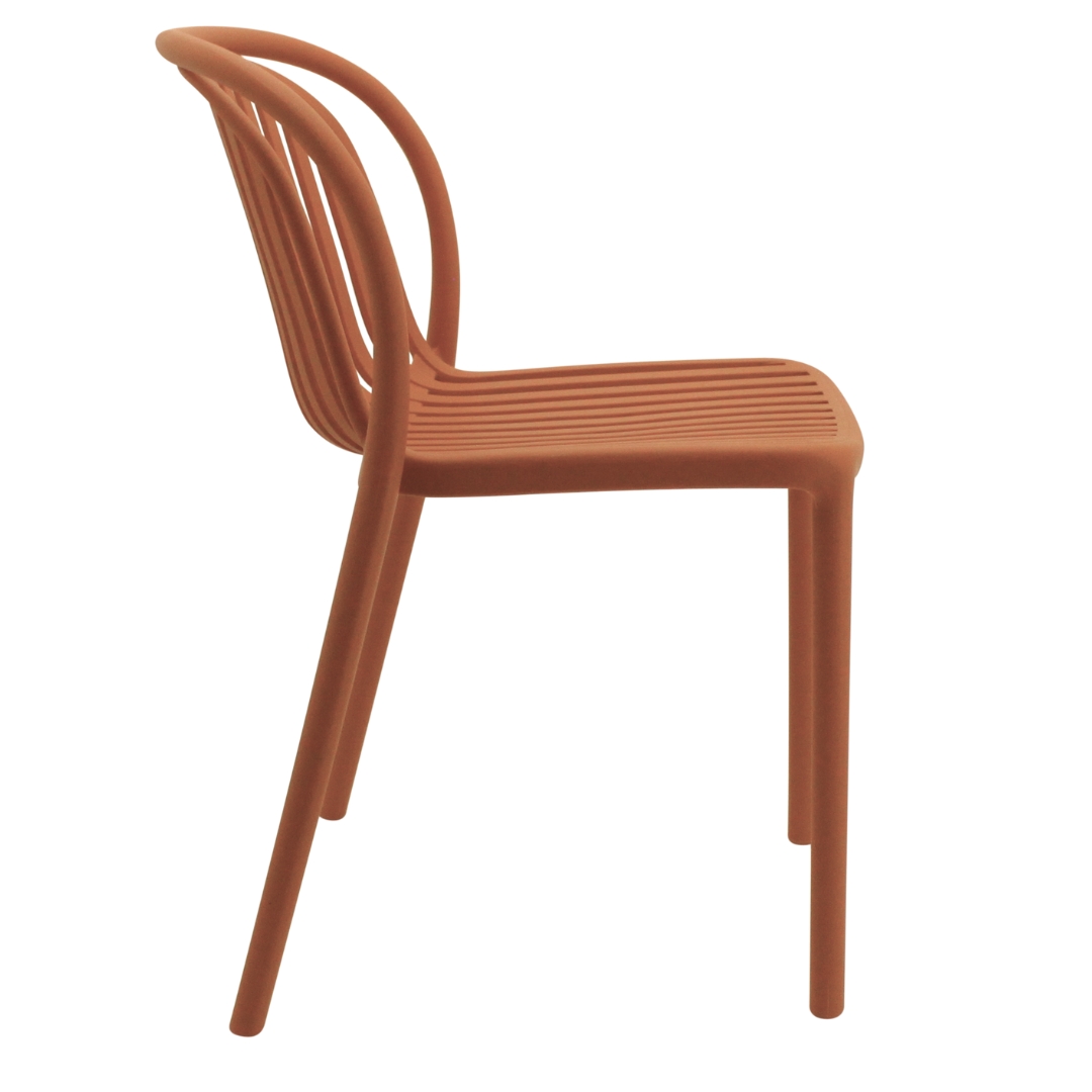 Orange Plastic Garden Chair-PP Chair