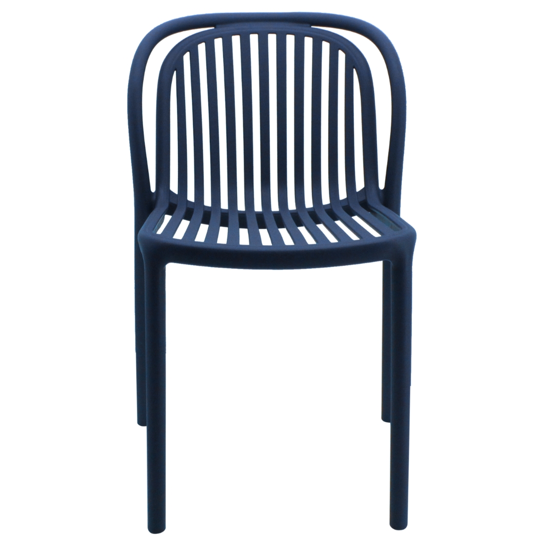Navy Blue Plastic Garden Chair-PP Chair