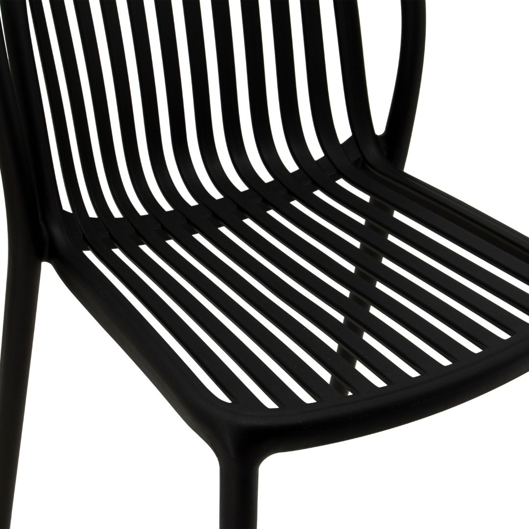 Black Plastic Garden Chair-PP Chair