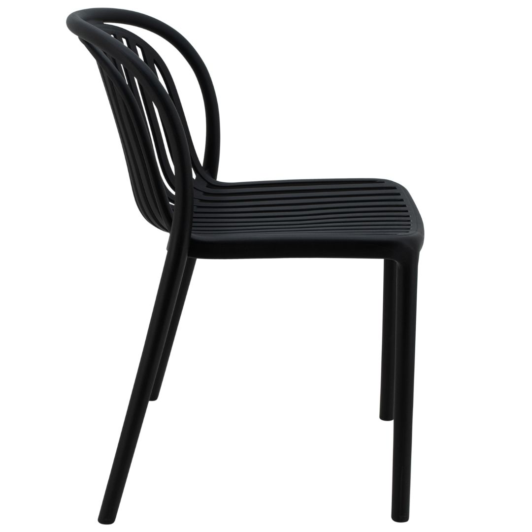Black Plastic Garden Chair-PP Chair