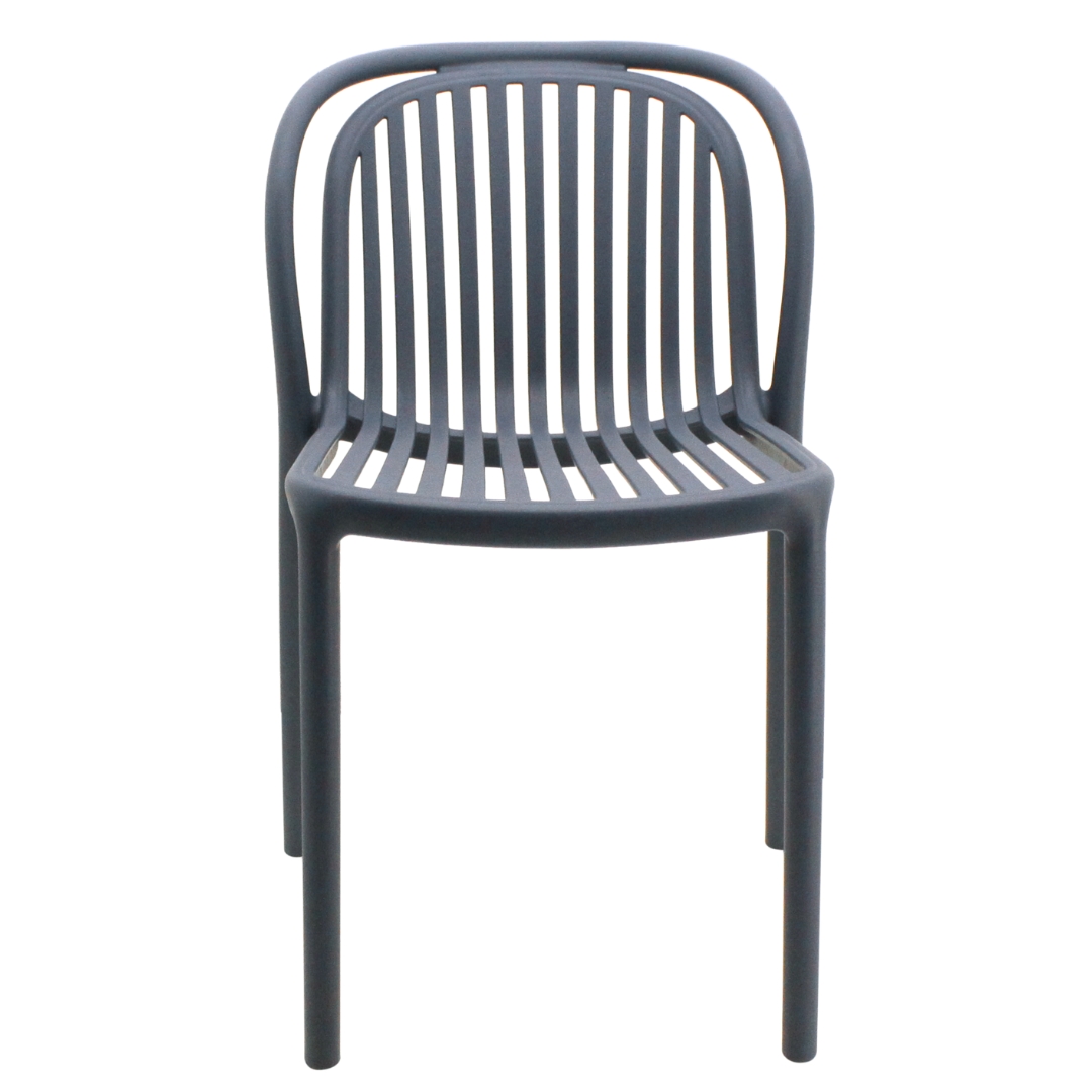Dark Gray Plastic Garden Chair-PP Chair