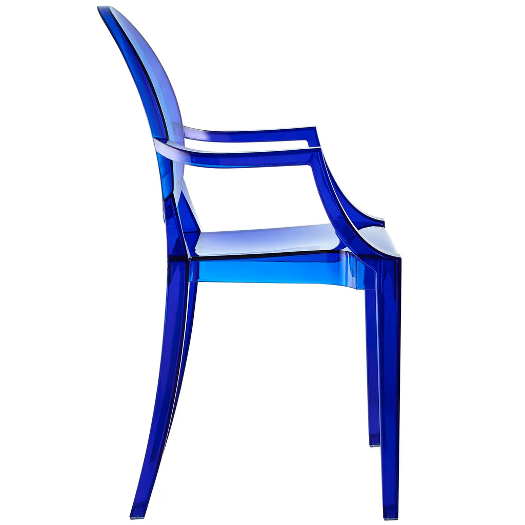 Ghost Armchair Transparent Blue-PP Chair