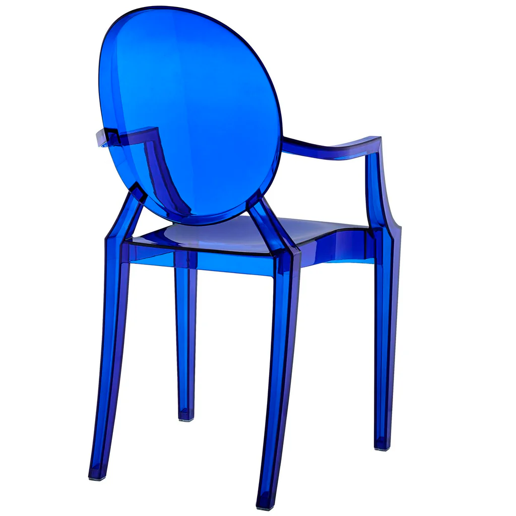Ghost Armchair Transparent Blue-PP Chair