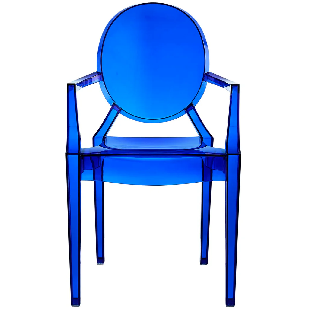 Ghost Armchair Transparent Blue-PP Chair