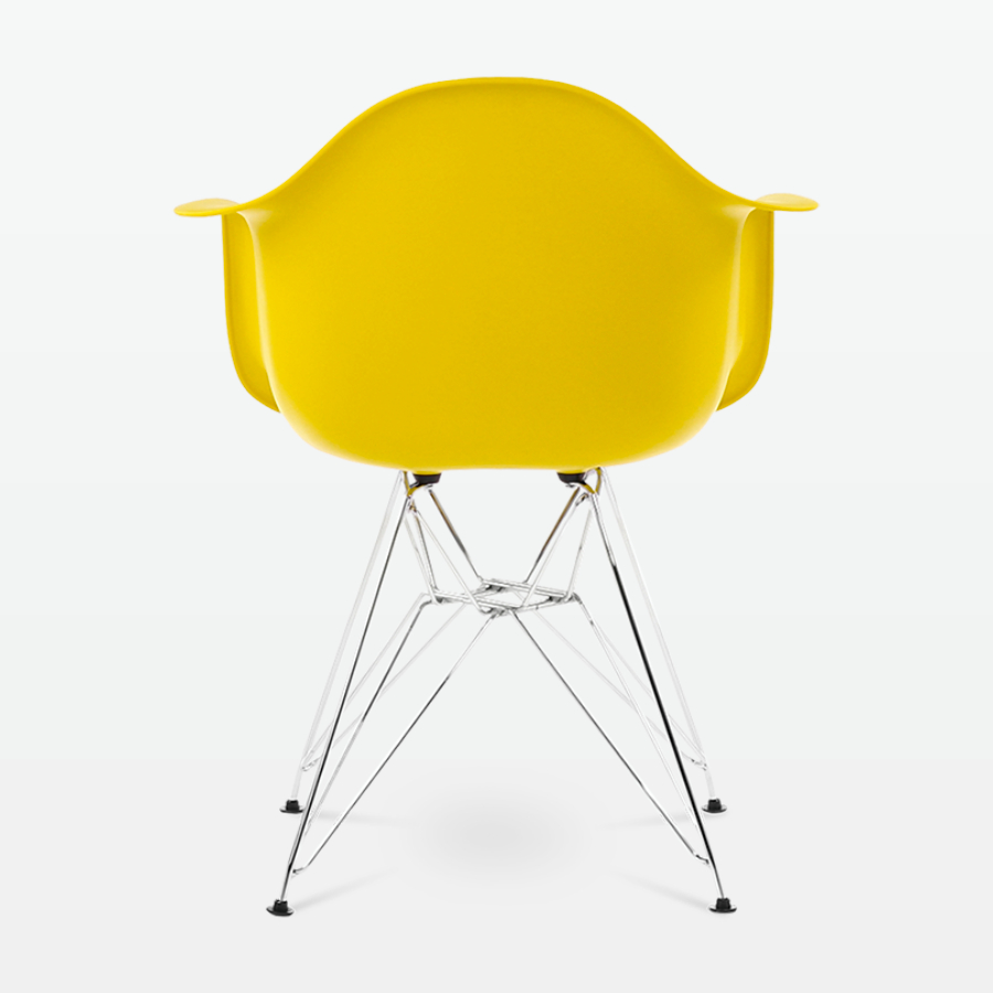 Eames DAR Armchair Chrome Legs Yellow-PP Chair