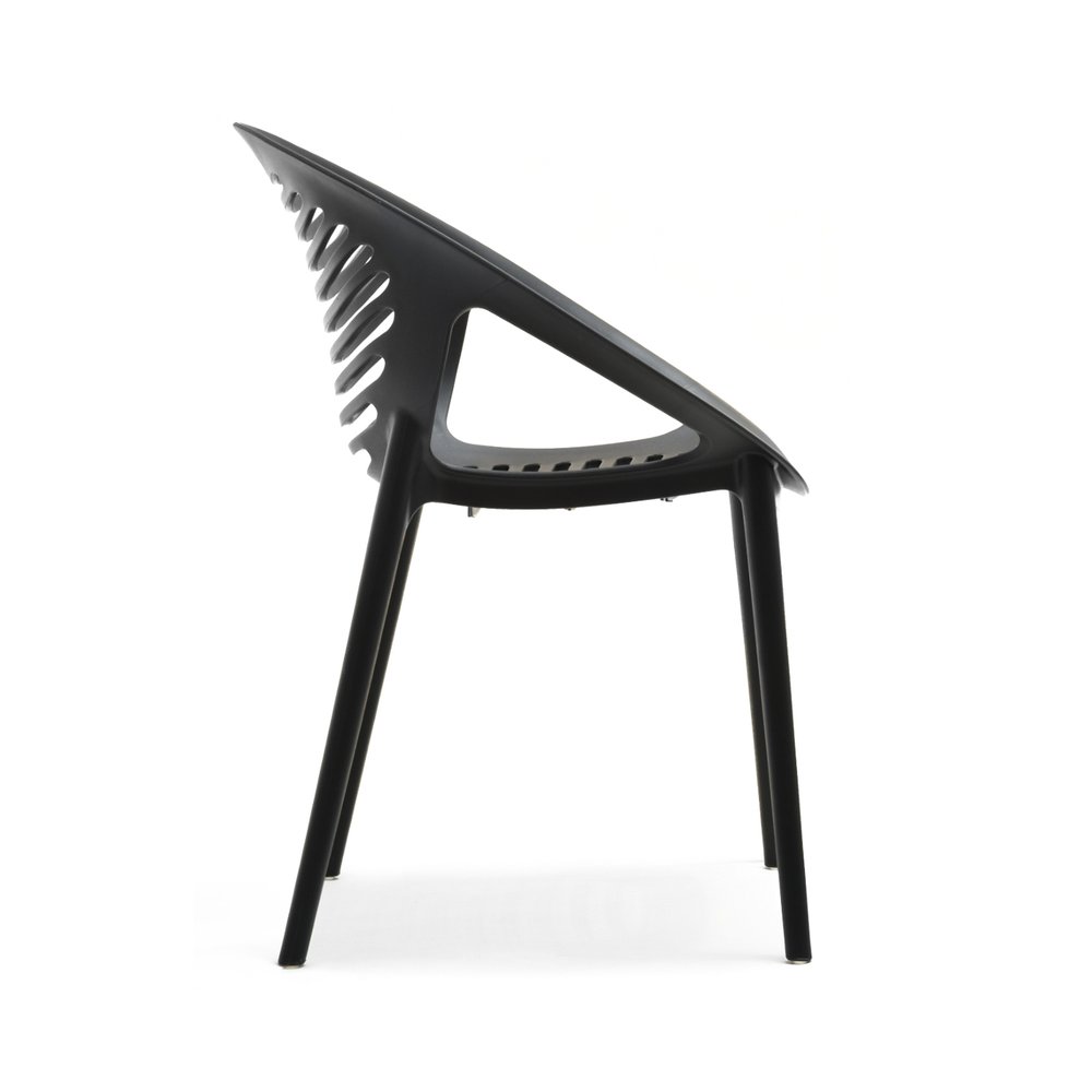Plastic Outdoor Garden Chair Black-PP Chair
