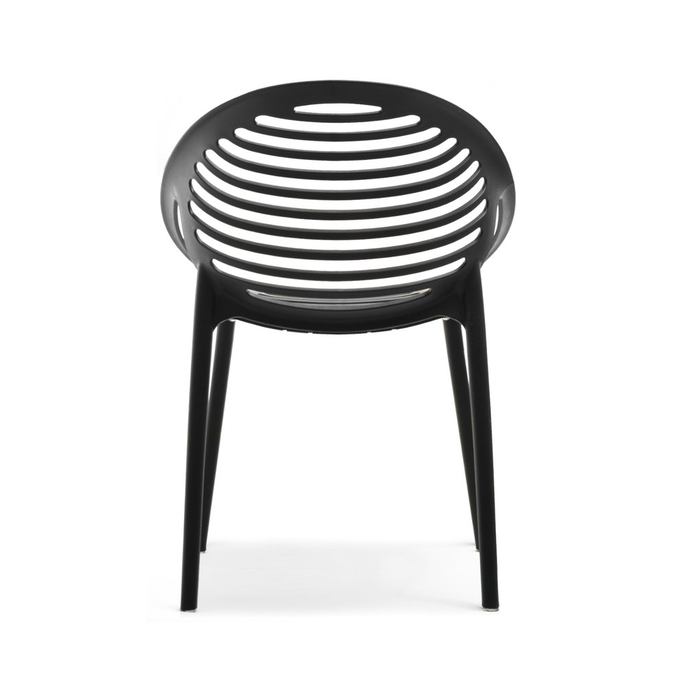 Plastic Outdoor Garden Chair Black-PP Chair