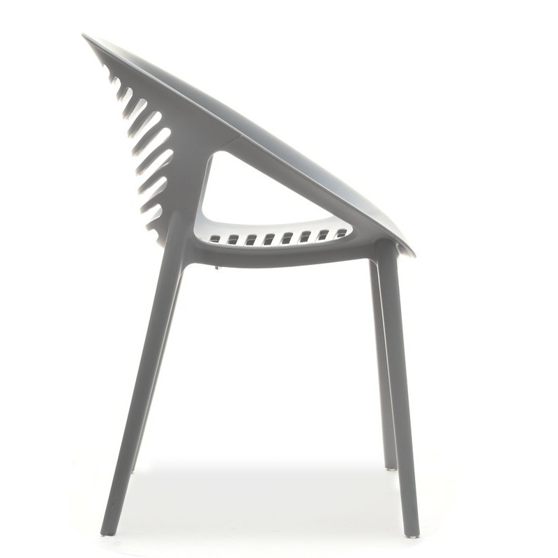 Plastic Outdoor Garden Chair Grey-PP Chair