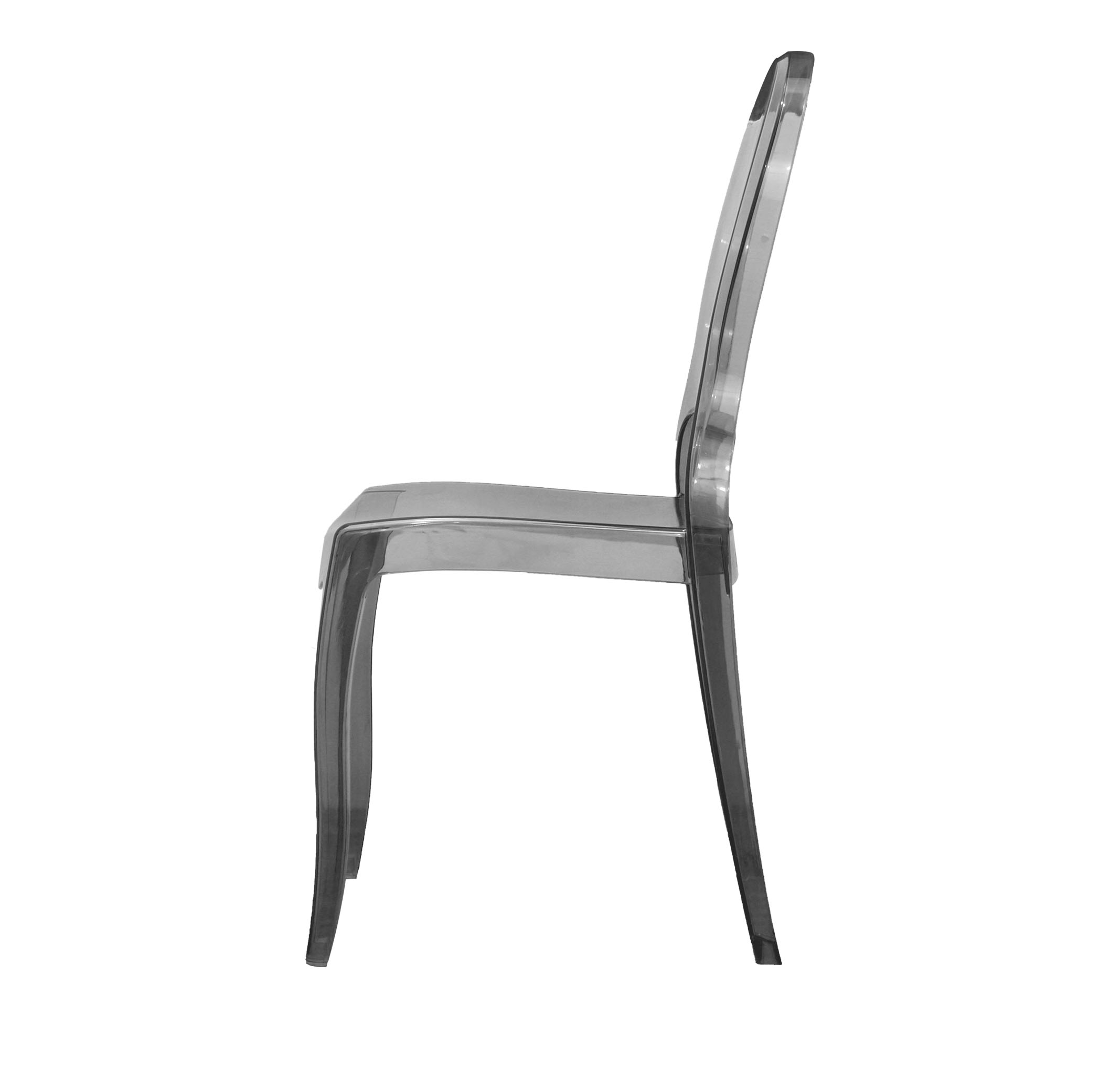 Transparent Smoke Grey Chair-PP Chair