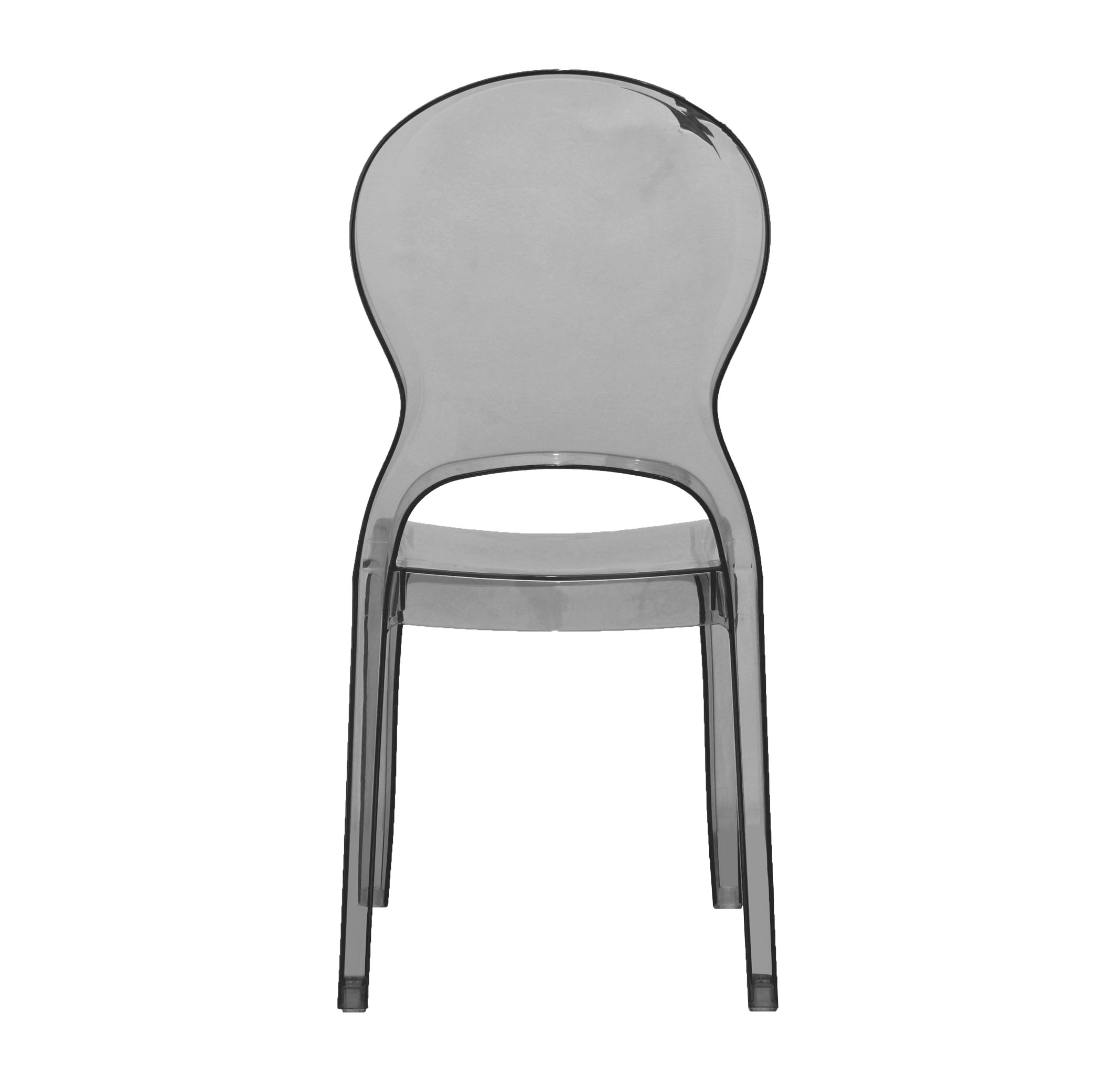 Transparent Smoke Grey Chair-PP Chair