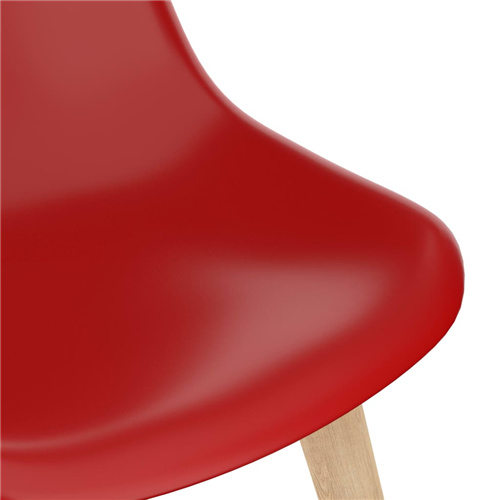 DSW Style Side Chair Red-PP Chair