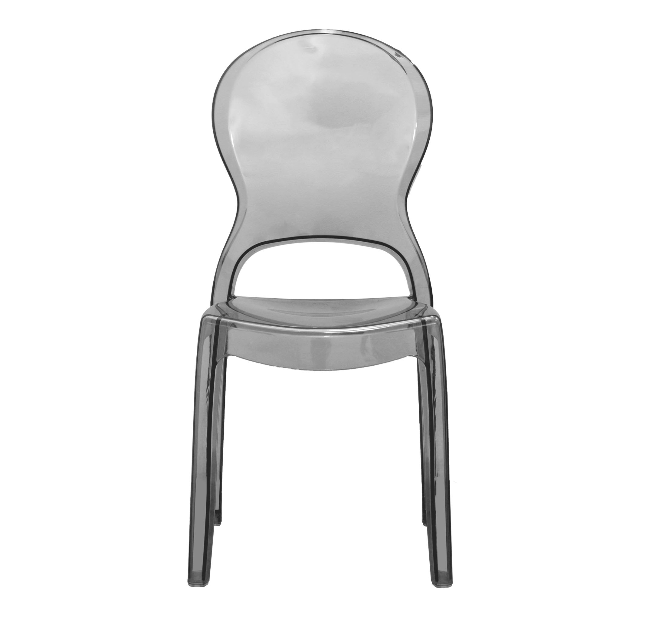 Transparent Smoke Grey Chair-PP Chair