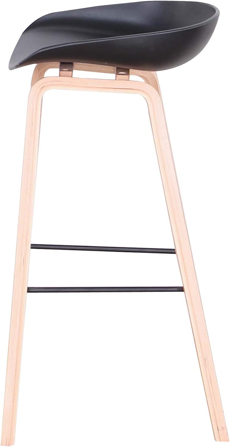 Hay About A Stool Black Plastic Seat-PP Chair