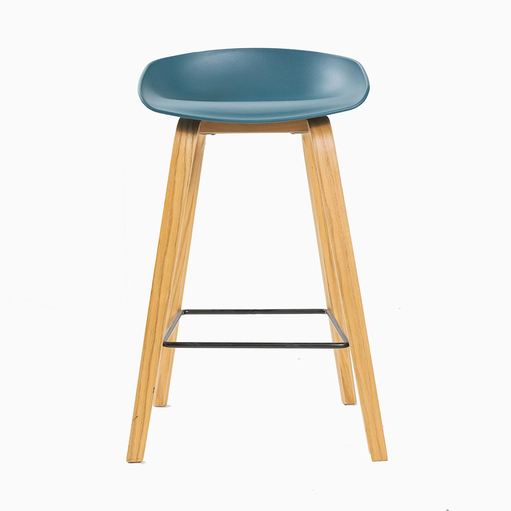 Hay About A Stool Navy Blue Plastic Seat-PP Chair