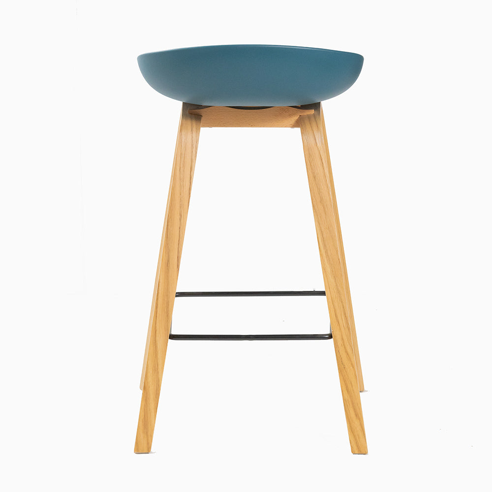 Hay About A Stool Navy Blue Plastic Seat-PP Chair