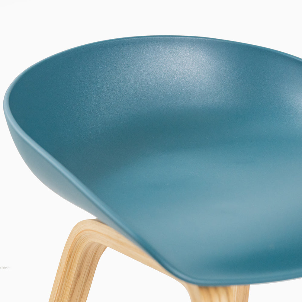 Hay About A Stool Navy Blue Plastic Seat-PP Chair