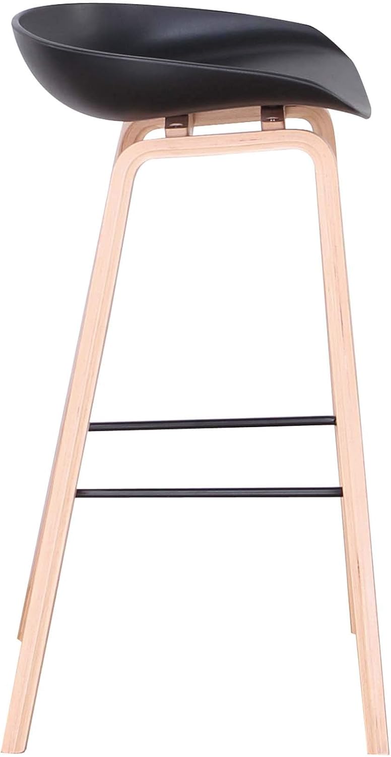 Hay About A Stool Black Plastic Seat-PP Chair