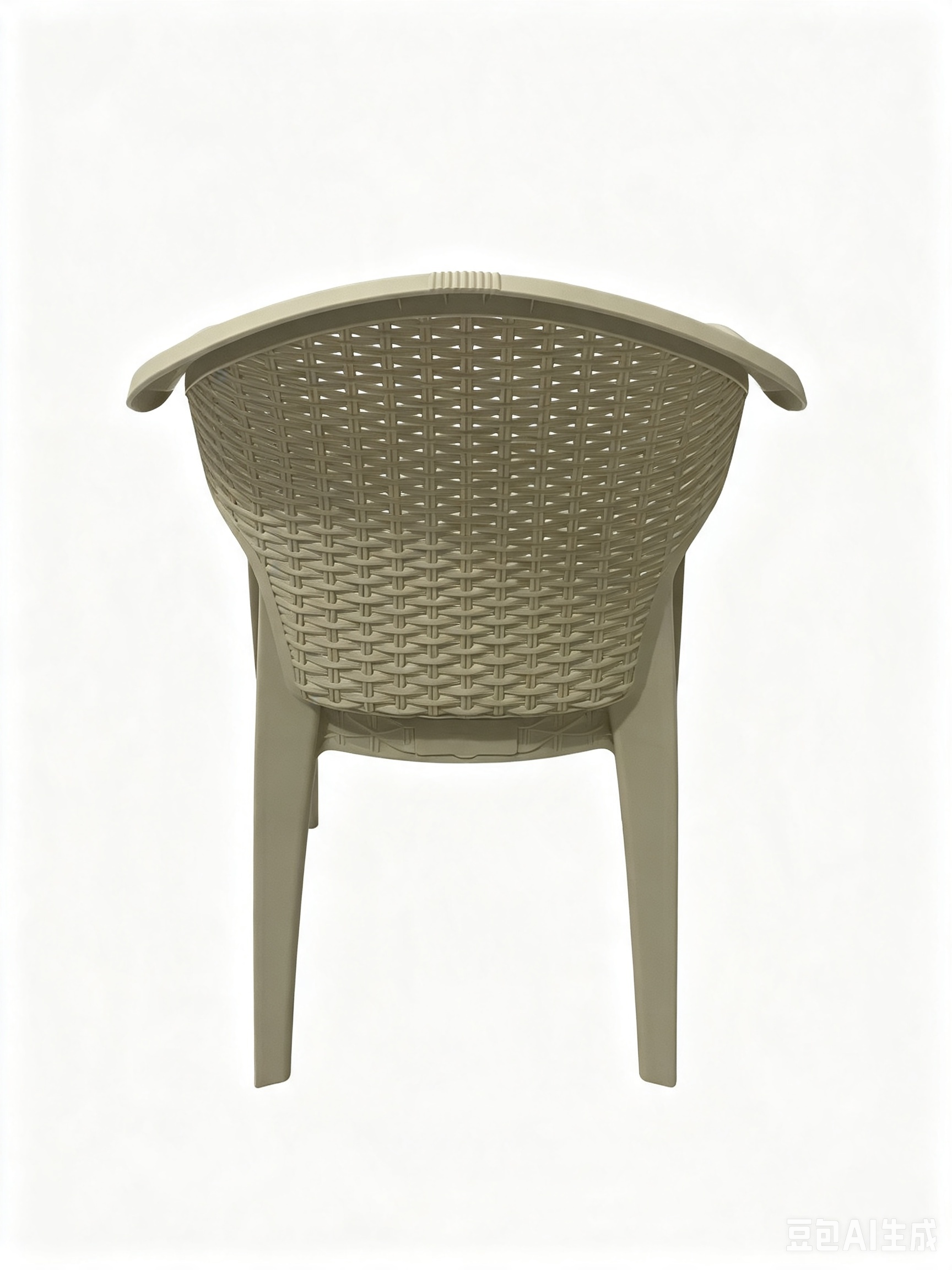 Modern Rattan Style Polypropylene Armchair | Outdoor Wicker Plastic Chair
