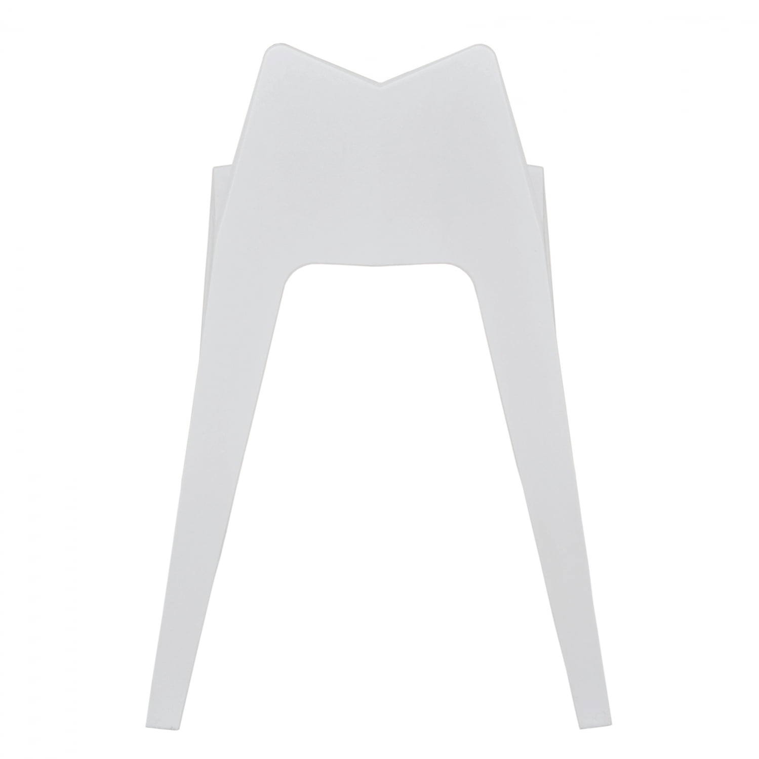 Geometric Origami Style PP Plastic Outdoor Dining Chair - Stackable Patio Side Chair for Restaurant, Cafe & Bistro