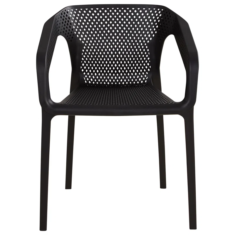 Plastic Garden Armchair In Black-PP Chair