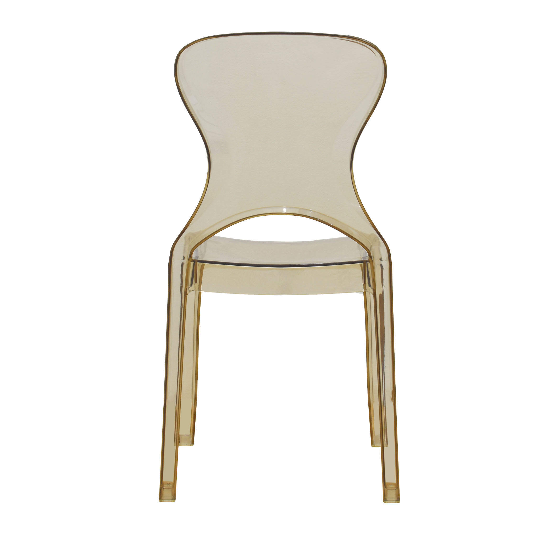 Transparent Amber PC Chair-PP Chair