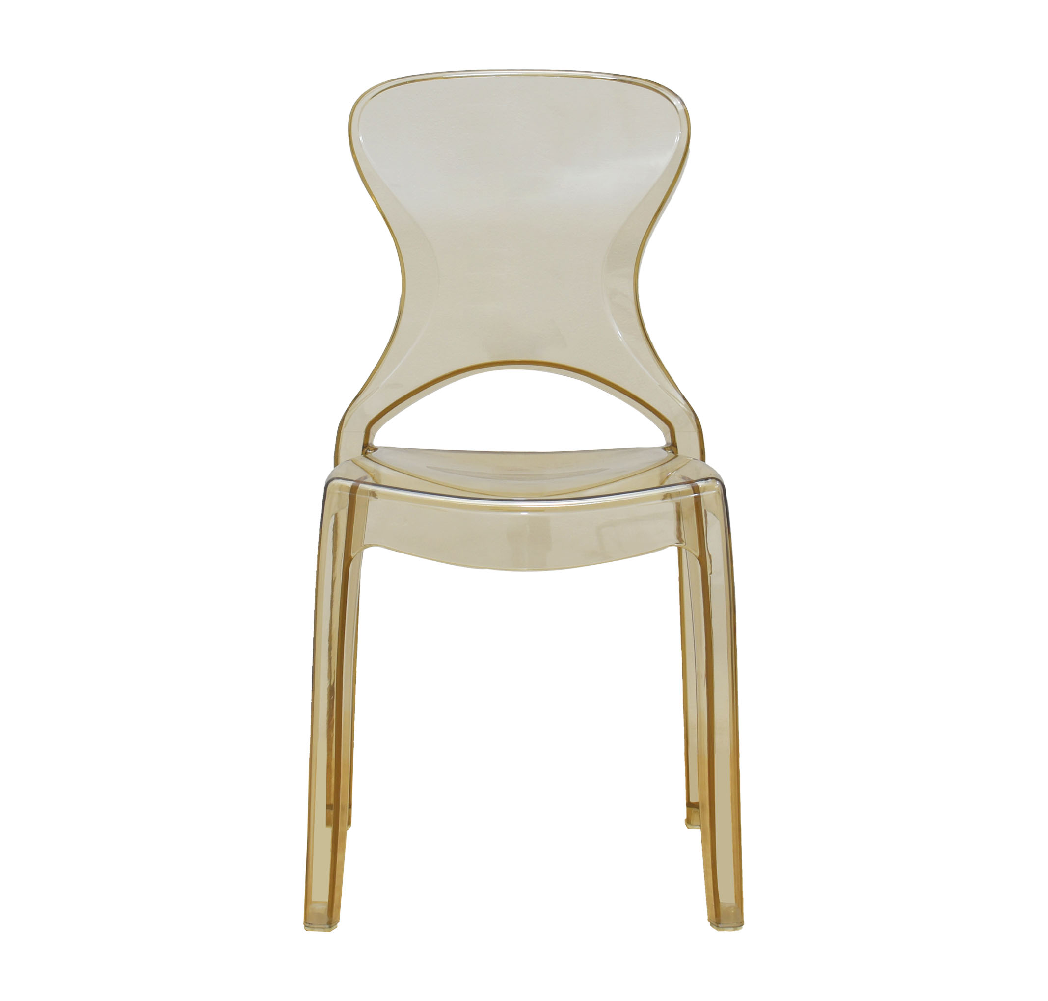 Transparent Amber PC Chair-PP Chair
