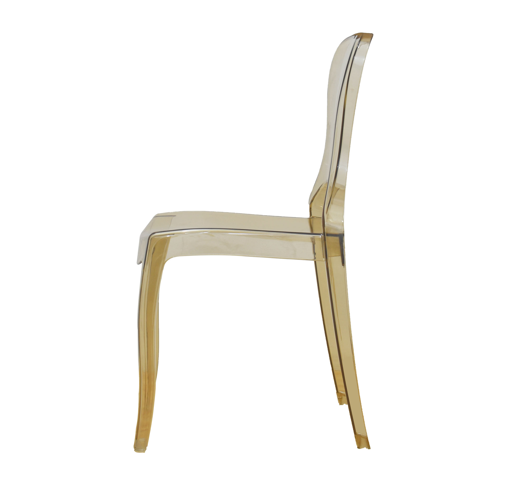 Transparent Amber PC Chair-PP Chair