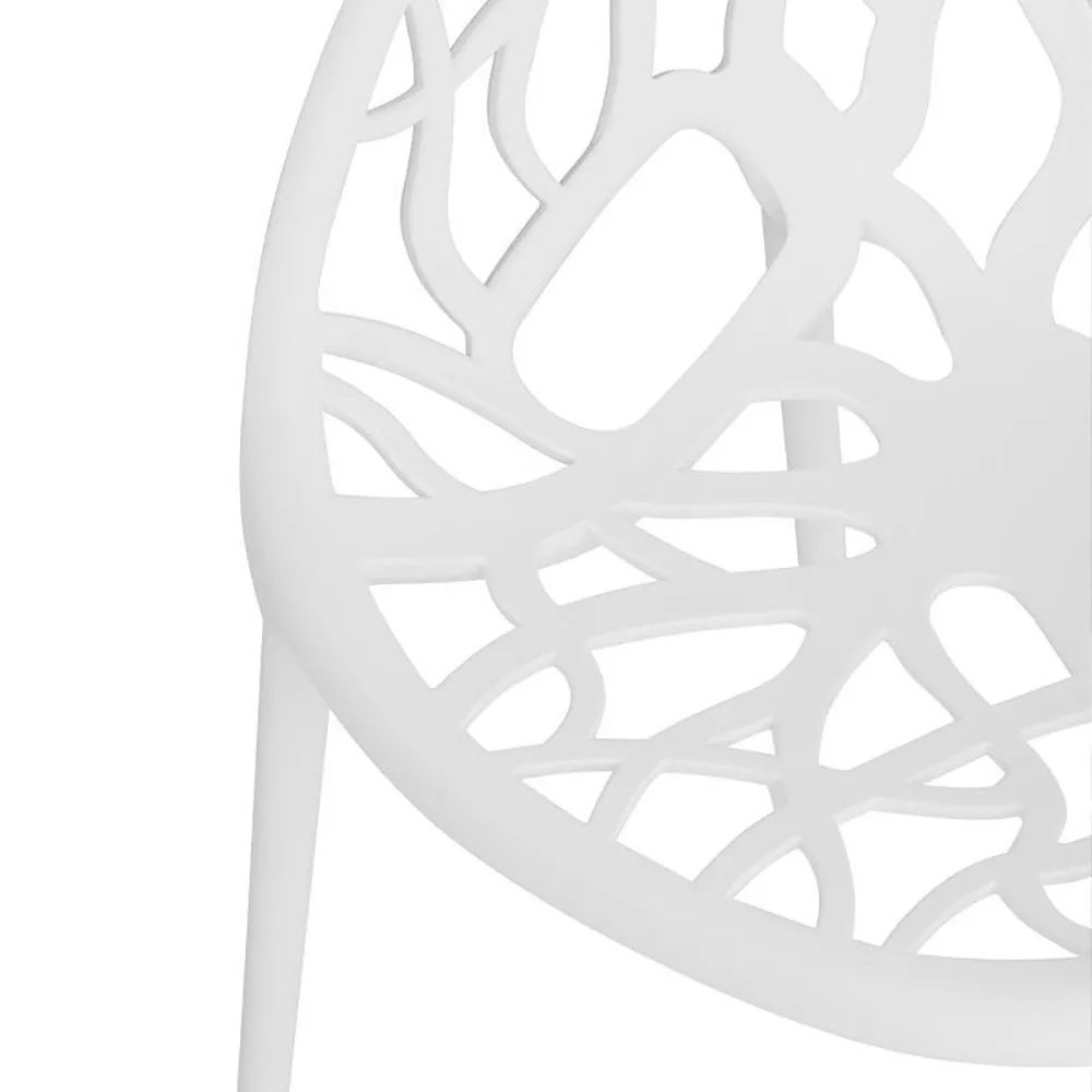 Nest Garden ArmChair In White-PP Chair