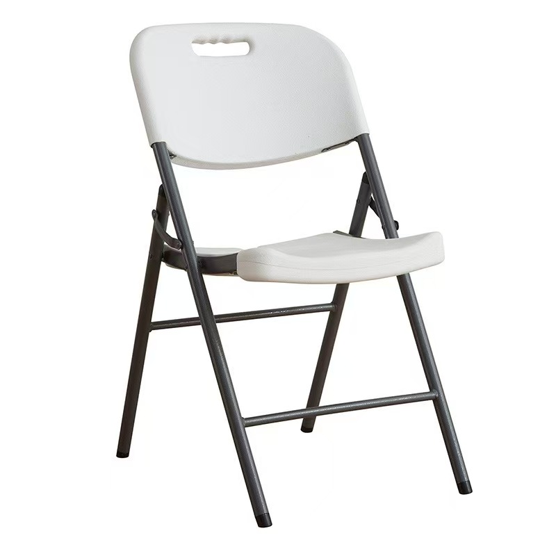 HDPE Folding Chair with Powder Coated Metal Frame for Commercial Events & Outdoor Use