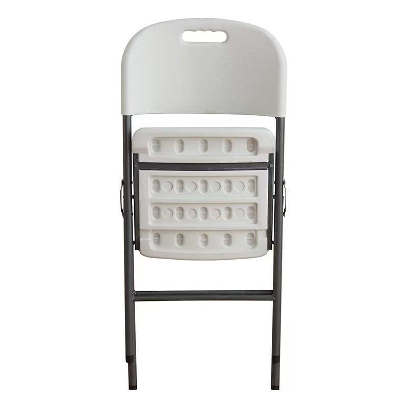 HDPE Folding Chair with Powder Coated Metal Frame for Commercial Events & Outdoor Use