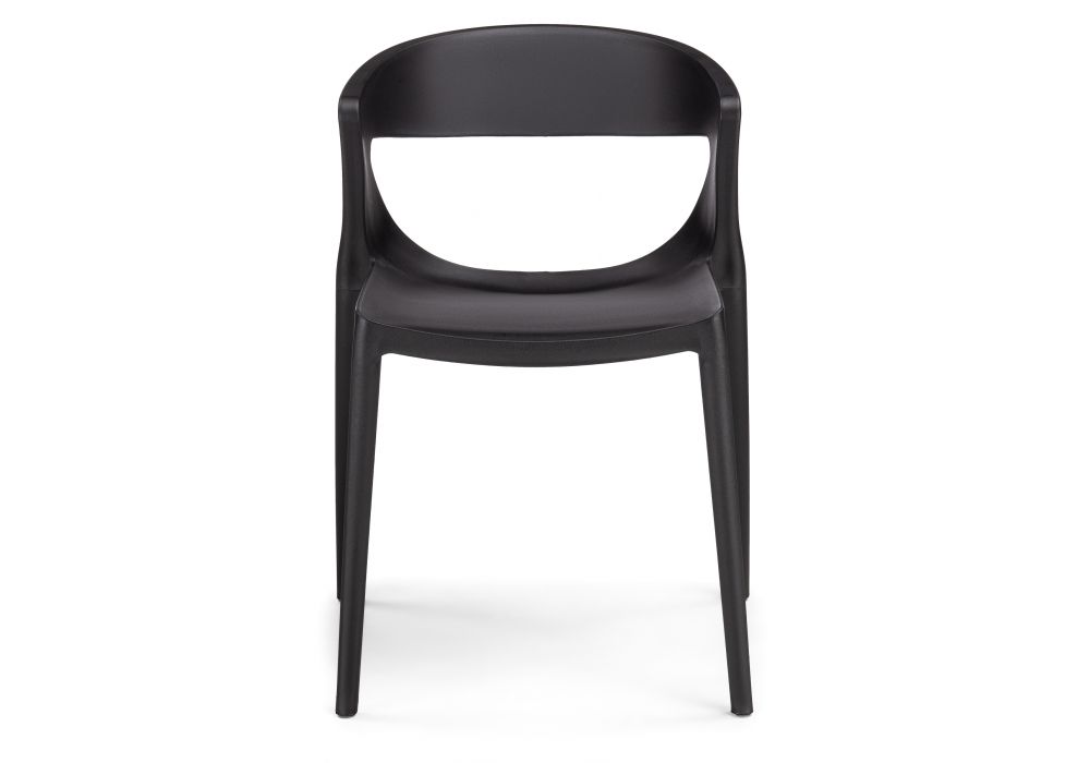 Plastic Chairs Factory Wholesale Black Stackable Chair-PP Chair