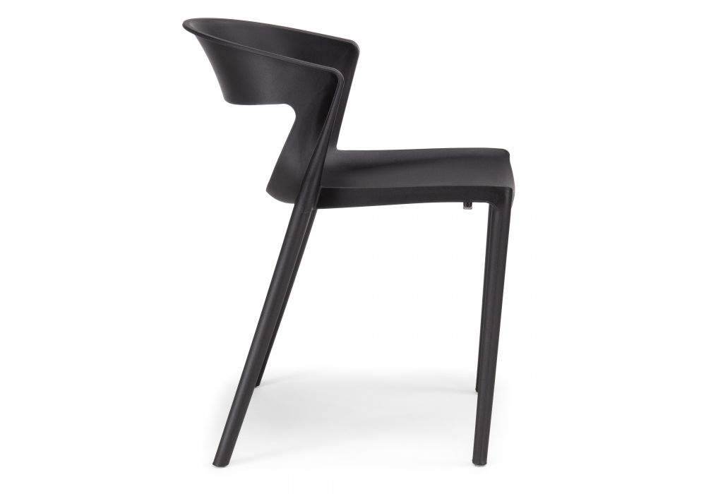 Plastic Chairs Factory Wholesale Black Stackable Chair-PP Chair